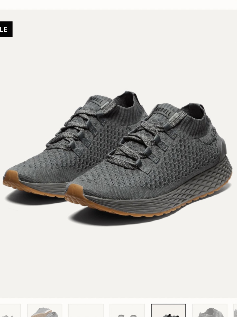 Nobull Allday Knit Runners Grey Slate Unisex Womens Sz 9.5/Mens 8 New W/O Box